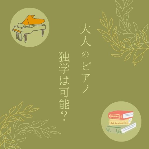 大人のピアノ個人レッスン独学は可能？